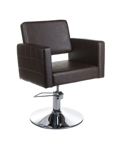 Fotel fryzjerski Ernesto brązowy BM-6302