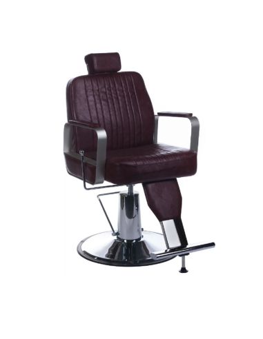 Fotel barberski HOMER BH-31237 Brązowy