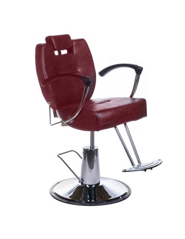 Fotel barberski HEKTOR BH-3208 Wiśniowy