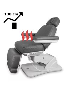 Fotel kosmetyczny Aangel Plus Graphit z podgrzewaniem grafitowy