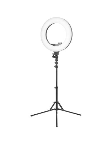 Lampa pierścieniowa Ring light 18' 48W led czarna + statyw