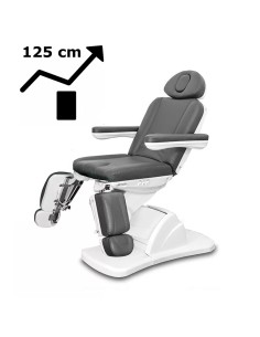 Fotel podologiczny Medico II Plus grafit - wysoka kołyska