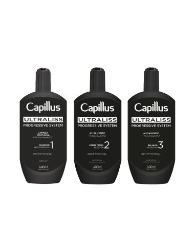 Capillus ultraliss nanoplastia, zestaw do zabiegu nanoplastii, 3x400 ml