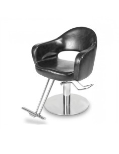 Fotel fryzjerski Avenant - czarny - chrom