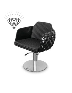 Fotel fryzjerski Diamante - czarny