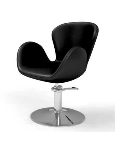 Fotel fryzjerski zaokrąglony w kształcie Swan