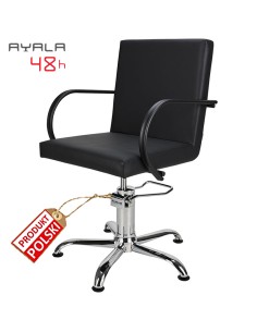 Fotel fryzjerski Pik - czarny - podstawa do wyboru- AYALA 48