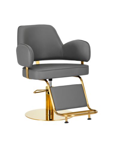 Gabbiano fotel fryzjerski Linz NQ złoto szary
