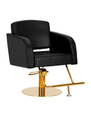 Gabbiano fotel fryzjerski Turyn złoto czarny