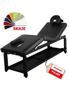 Stół do masażu SPA Manual Black - czarny
