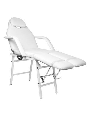 Fotel kosmetyczny składany P270 pedi biały
