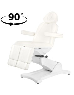 Fotel Kosmetyczny Obrotowy Pedicure 869As - 5 Silników - Biały