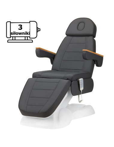 Fotel Kosmetyczny Elektryczny Lux 273B 3 Silniki Szary