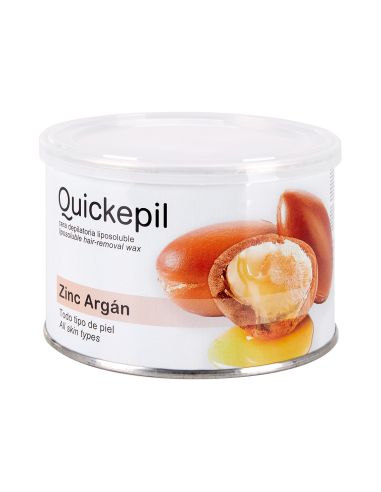 Quickepil wosk do depilacji puszka cynk-argan 400 ml