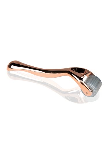 Derma roller do mezoterapii rose gold 0,25 mm 192 igły tytanowe