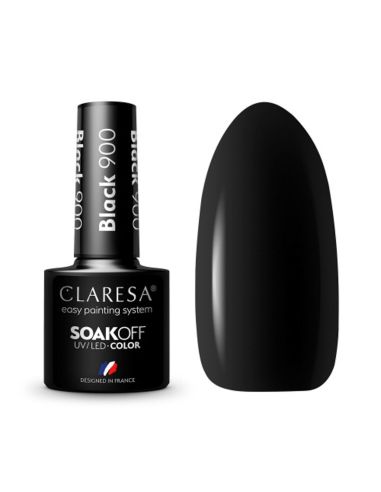 CLARESA Lakier hybrydowy BLACK 900 -5g