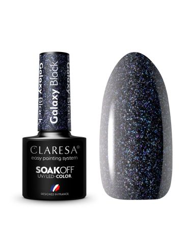 CLARESA Lakier hybrydowy Galaxy Black 5g