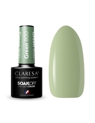 CLARESA Lakier hybrydowy GREEN 800 -5g