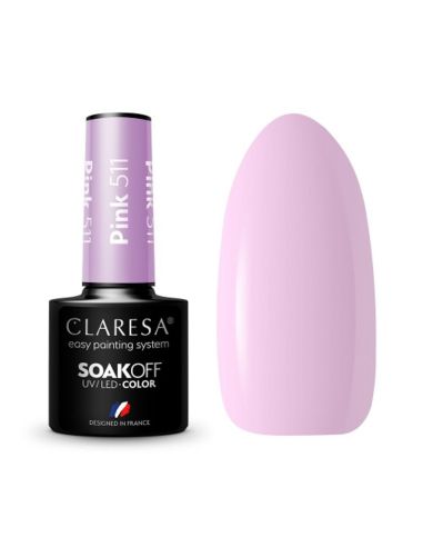 CLARESA Lakier hybrydowy PINK 511 -5g