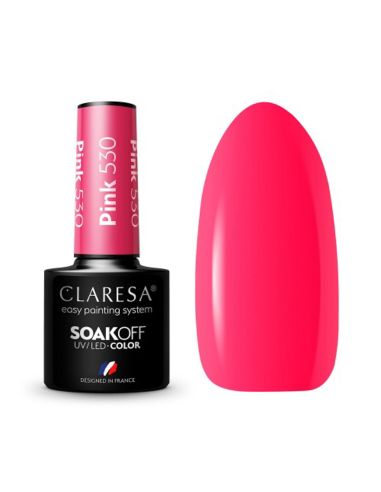 CLARESA Lakier hybrydowy PINK 530 -5g