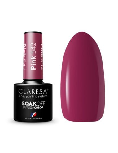 CLARESA Lakier hybrydowy PINK 542 -5g