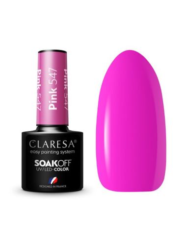 CLARESA Lakier hybrydowy PINK 547 -5g