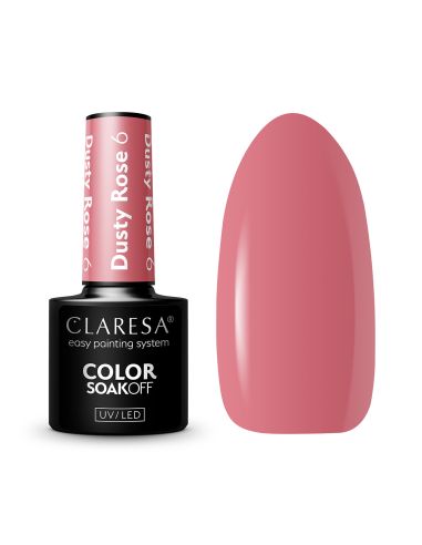 CLARESA Lakier hybrydowy DUSTY ROSE 6 -5g