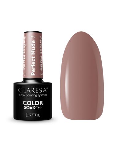 CLARESA Lakier hybrydowy PERFECT NUDE 2 -5g