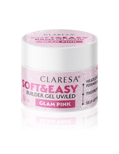 Claresa żel budujący Soft&Easy glam pink 45 g