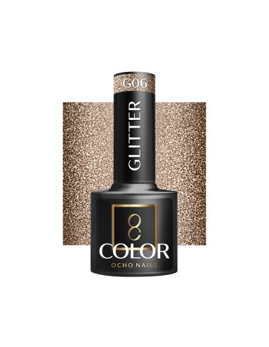 OCHO NAILS Lakier hybrydowy glitter G06 -5 g