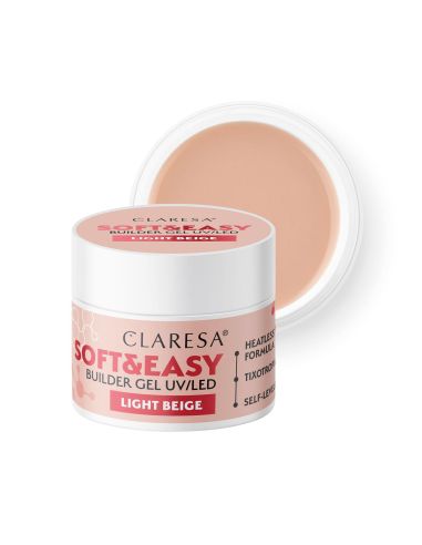 Claresa żel budujący Soft&Easy gel light beige 45g