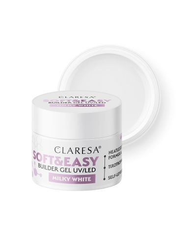 Claresa żel budujący Soft&Easy gel milky white 45g