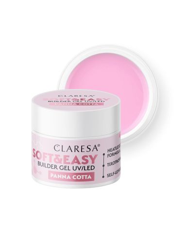 Claresa żel budujący Soft&Easy gel panna cotta 12g