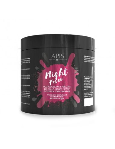 Apis night fever oczyszczający peeling do ciała, dłoni i stóp, 700 g