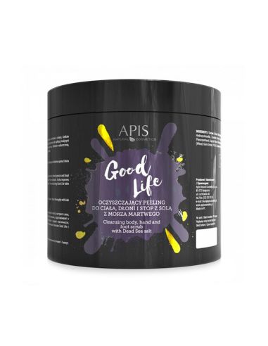 Apis good life oczyszczający peeling do ciała, dłoni i stóp, 700 g