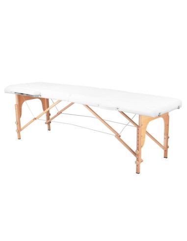 Stół Składany Do Masażu Wood Komfort Activ Fizjo 2 Segmentowe White